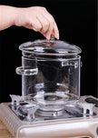 Glass Pot Stove Pot Kitchen Transparent Mini Soup Pot Stove