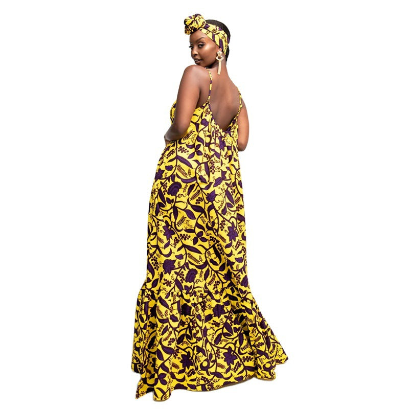 Digital Printing Plus Size Women'S Dress