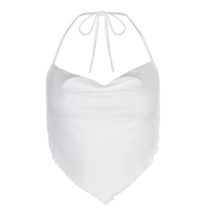 Lace Triangle Scarf Wrapped Chest High Waist Hip Skirt