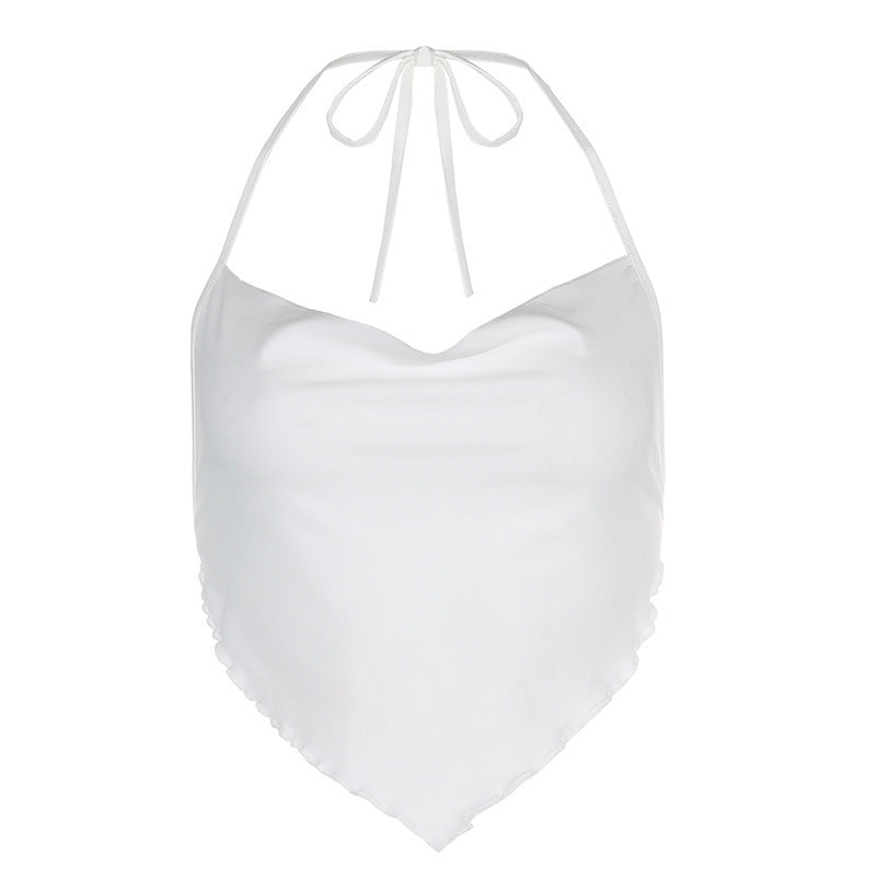 Lace Triangle Scarf Wrapped Chest High Waist Hip Skirt