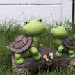 Garden Turtle Statue Outdoor Turtle Decoration Picture with LED Lights Paddock Lawn Art Decoration