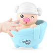 Children Playing In Water Toys Bathing Piggy