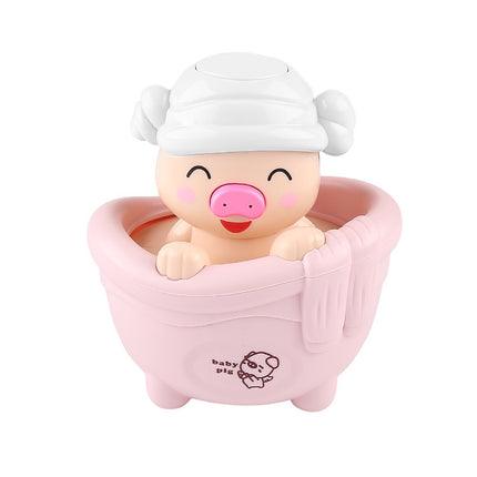 Children Playing In Water Toys Bathing Piggy
