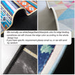 Retro Blue Living Room Bedroom Kitchen Bedside Carpet