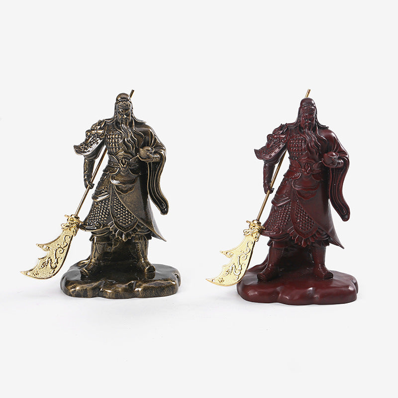 Resin Guan Gong Decoration Retro Character Crafts
