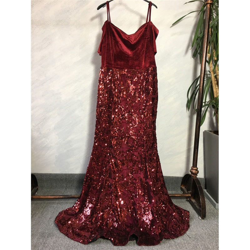 Fashion Party Dress Sequined Sexy Evening Dresses