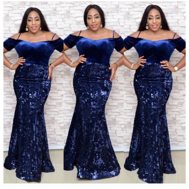 Fashion Party Dress Sequined Sexy Evening Dresses