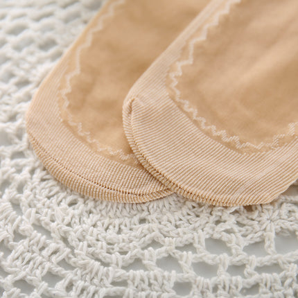 Ladies Cotton Bottom Short Stockings Non-Slip Cotton Bottom Stockings