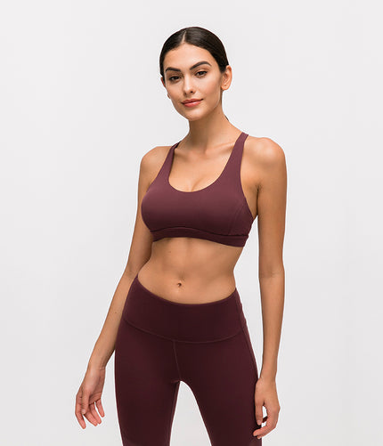 Beautiful Back Ladies Sports Underwear Women Shockproof Gather Fitness Vest