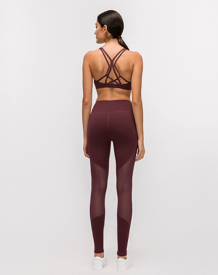 Beautiful Back Ladies Sports Underwear Women Shockproof Gather Fitness Vest