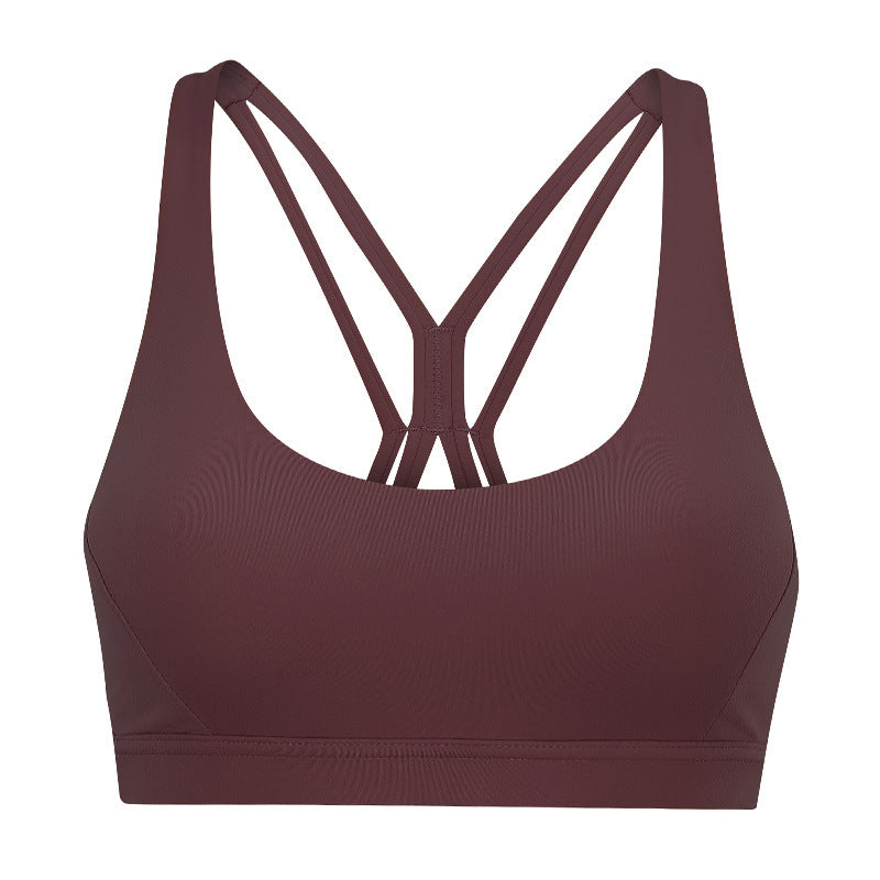 Beautiful Back Ladies Sports Underwear Women Shockproof Gather Fitness Vest
