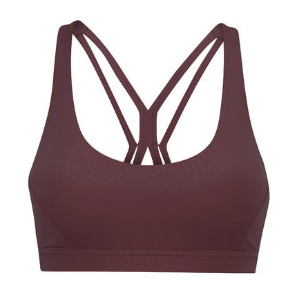 Beautiful Back Ladies Sports Underwear Women Shockproof Gather Fitness Vest