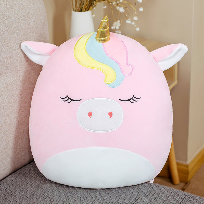 Cute Fat Fat Plush Toy Animal Doll Kawaii  Deer Pig Soft Pillow
