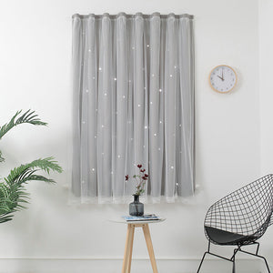 Curtain Self-adhesive Finished Shading Cloth Bay Window Bedroom Velcro