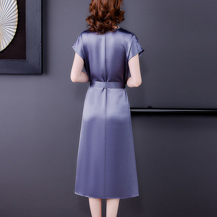 Noble Lady Mother Silk Acetate Satin Dress