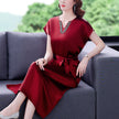 Noble Lady Mother Silk Acetate Satin Dress