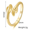 Hug Gesture Ring 18K Gold Preservation
