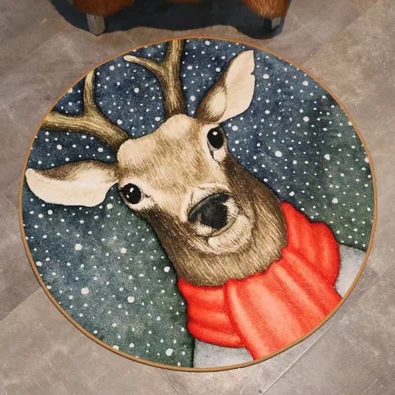 Round Carpet Bedroom Bedside Mat