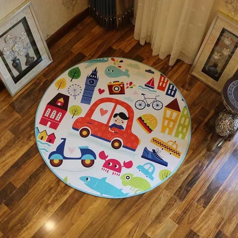 Round Carpet Bedroom Bedside Mat