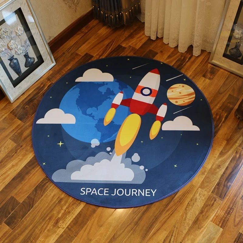 Round Carpet Bedroom Bedside Mat