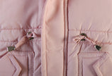Girls' Long Hooded Cotton Coat