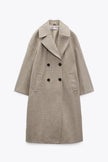 Temperament Commuting Lightly Cooked Wind Solid Color Lapel Woolen Coat