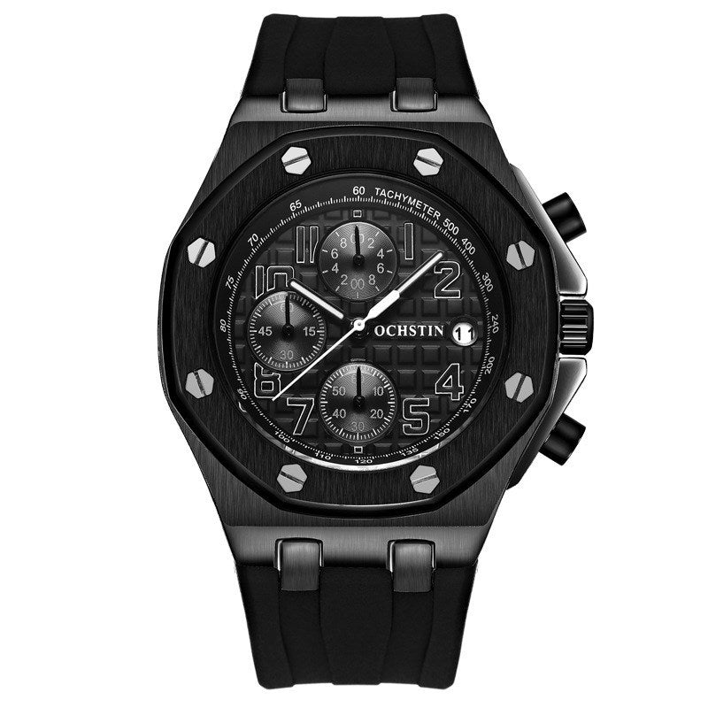 Multifunctional Sports Waterproof Calendar Quartz Watch