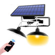 One Solar panel for one or two outdoor garden lights