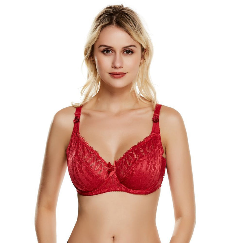 Lace bra ultra-thin sexy underwear gathered chest