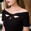 Cutout short sleeve t-shirt