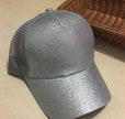 Casual Sunshade Duck Tongue Net Hat Ladies Ponytail