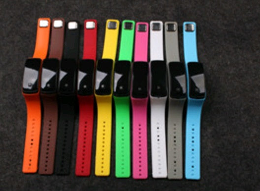 Led touch screen bracelet watch student men and women couples table luminous fashion sports smart watch