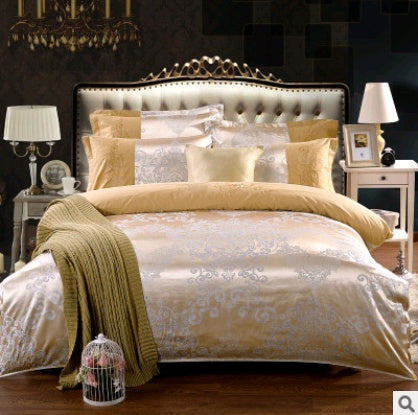 Luxury Bedding Satin Jacquard Modal Cotton Tencel Set