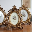 European oval resin photo frame