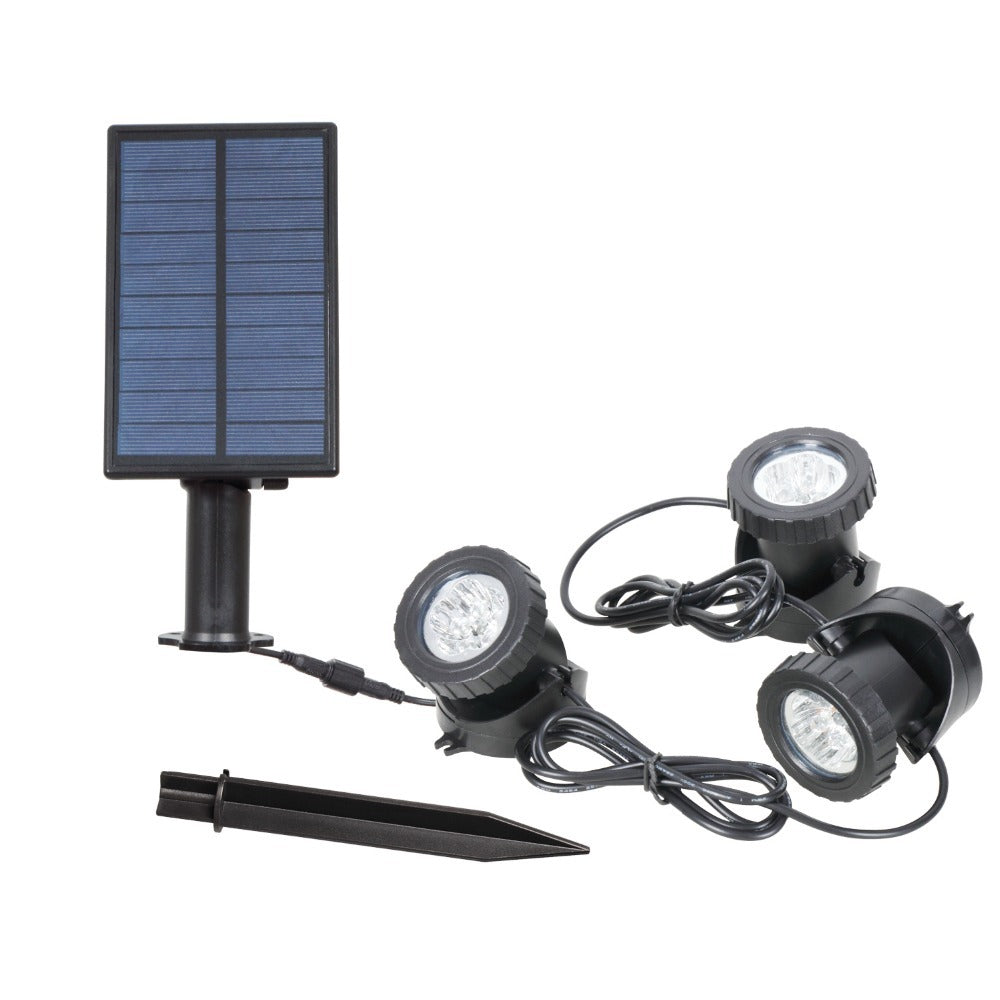 Solar colorful underwater light