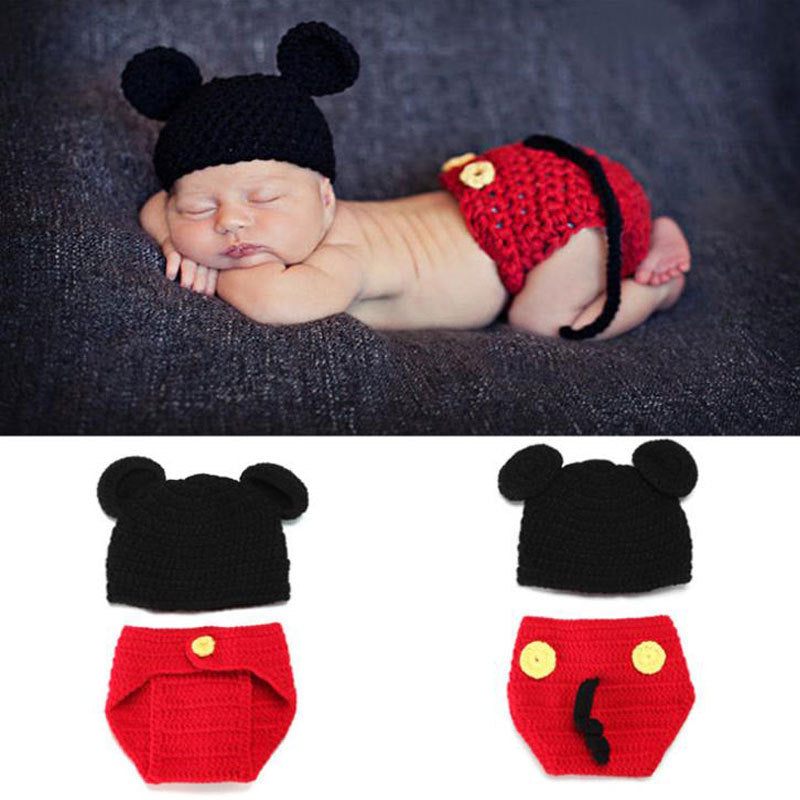 Wool knitted baby photo dress