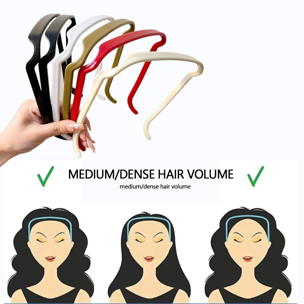 Headband For Thick Curly Hair, Thick Hair Medium Headbands For Women Invisible Hair Hoop, Square Headband Like Sunglasses, Curly Thick Hair Large Headband, Hairstyle Fixing Tool For Curly Hair