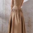 Fashion Coffee Color Dress Dress