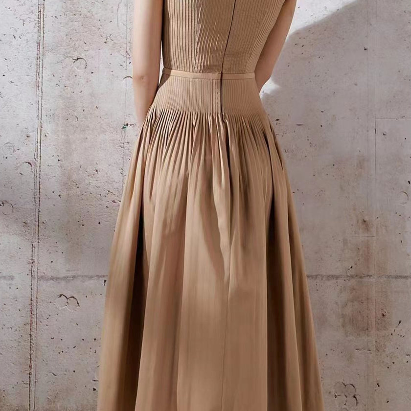 Fashion Coffee Color Dress Dress