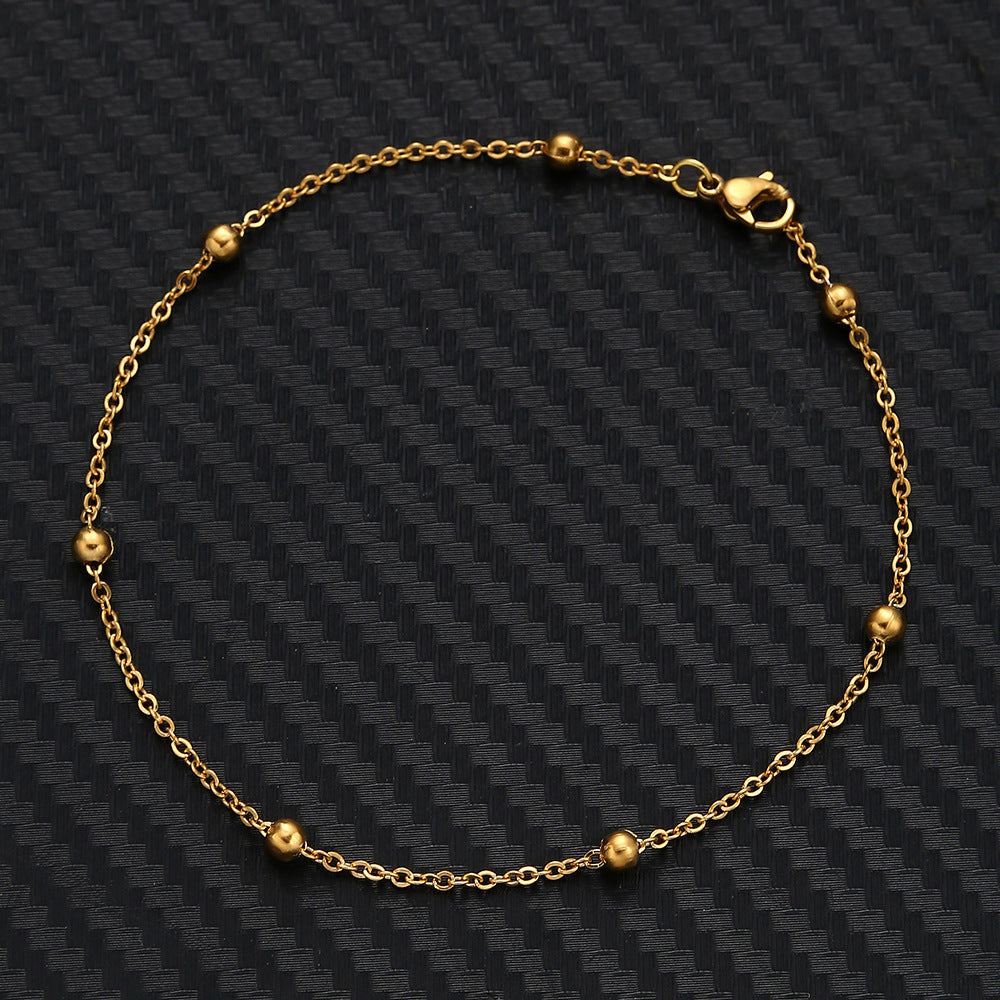 Stylish Beach Baita Stainless Steel Crystal Chain