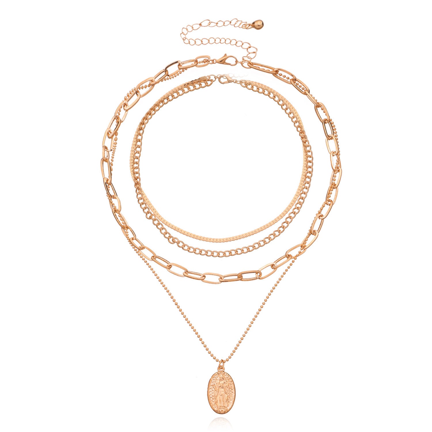 Women's Retro Exaggerated Multi-layer Chain Necklace