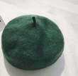 Beret women's autumn and winter warm solid color buds  hat tide