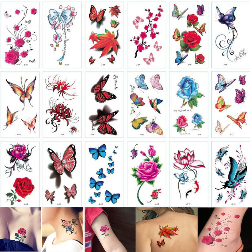 Small letter waterproof tattoo stickers