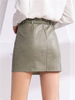 Women's Pu leather skirt