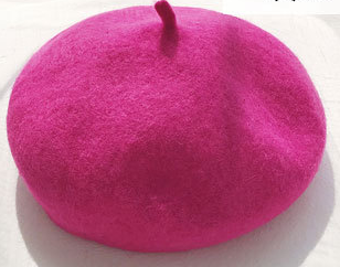 Beret women's autumn and winter warm solid color buds  hat tide