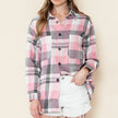 Plaid Long Sleeve Shirt New Fashion Loose Women's Shirt
