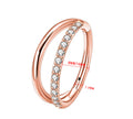 G23 Titanium Nose Ring Closed Ring Seamless Ring Cartilage Ring Zircon