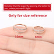 G23 Titanium Nose Ring Closed Ring Seamless Ring Cartilage Ring Zircon