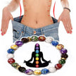 Colorful Bracelet Yoga Balance Energy Beads Volcanic Stone Bracelet