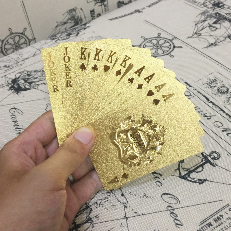 Plastic Waterproof Tyrant Gold Board Game Poker